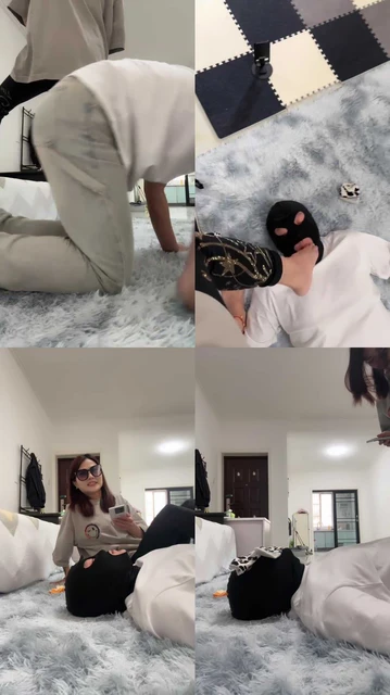 【安主子】骑马狗爬/闻臭鞋/提档/袜子塞嘴/插嘴/喂食