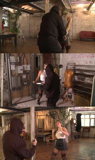 【欧美女王】kickasskandy 最新丝袜长靴踢打