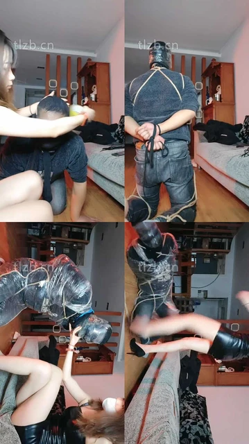 【诗琪】胶带封脸窒息/五花大绑虐