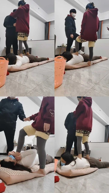 【樱樱】情侣主-让闺蜜下跪伺候-全体重踩踏【三】