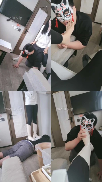 【聆彤】长靴S-骑马/人头坐垫/原味白袜/转胯踩踏/头压洗脚盆