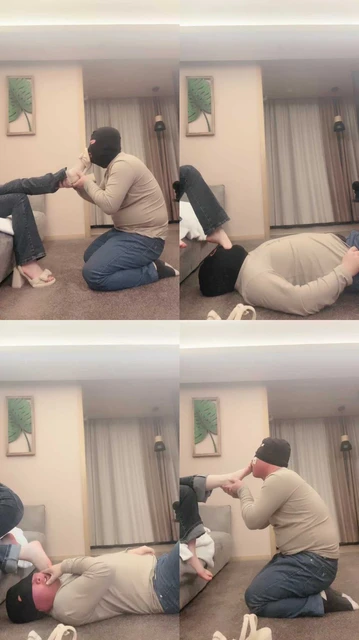 【不期而遇】粗高跟踩踏/耳光/插嘴/品尝裸足