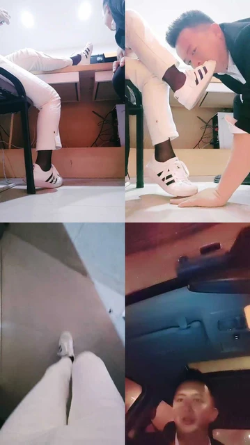 【小贱】素人同事脏鞋黑丝狂舔