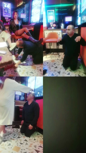 【西北傻子】KTV带素人妹妹玩傻子暴力极致