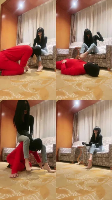 【kiki】御姐高跟裸足踩旺仔