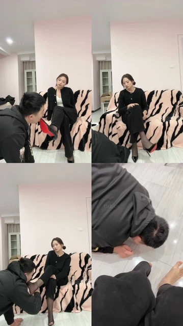 【大一诗诗】白领S-清理脏高跟黑丝/踩踏/抽耳光