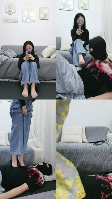 【安安】高跟裸足全体重踩地毯