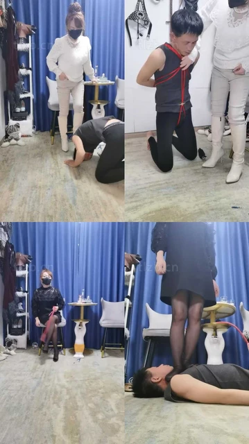 【魔鬼天使】长靴踩虐/抽耳光/捆绑/鞭打骑马