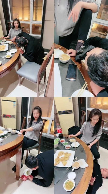 【芷镜小主】饭店包厢调-踩踏喂食/舔脏鞋底