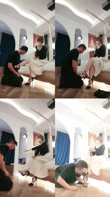 【淡颜S】高跟全体重踩踏，耳光，圣水