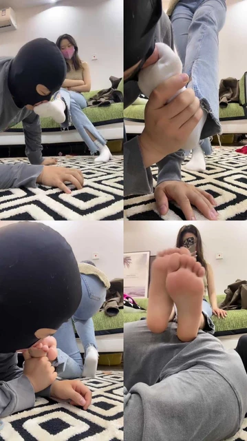 【jenn】近距离-迷恋白袜的狗就是骚