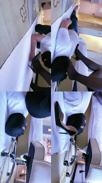 【艾薇儿】高跟黑丝踩地毯