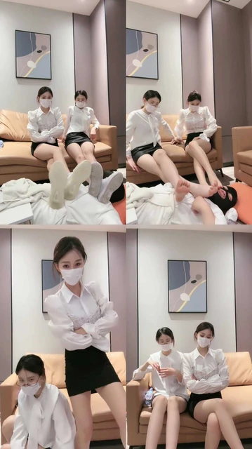 【虞姬】双S-脏鞋闻舔/黑白棉袜气味辱