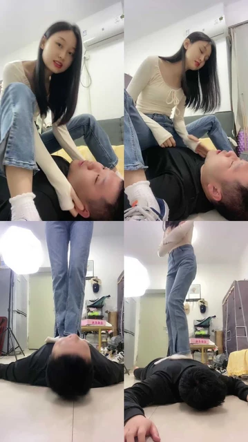 【艾莉】夜跑后原味棉袜捂脸/转胯羞辱