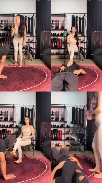 【猫爷】闻屁/藤条抽/裸足插嘴/体罚弄