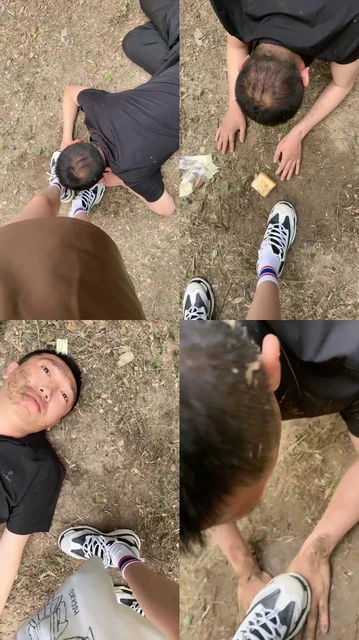 【苒溪】户外脏鞋踩棉袜喂食/碾压踩