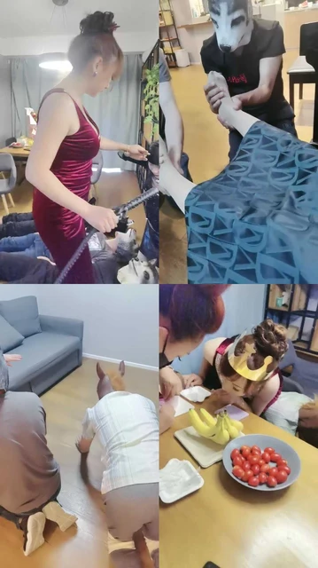 【魔鬼天使】双S庆生-多奴取悦主人/骑马坐垫踩踏