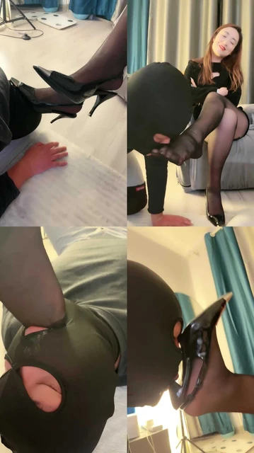 【语阳】高跟黑丝碾压踩/臭脚丫恋足舔/吃袜子