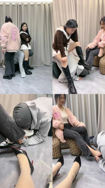 【伊诺】带闺蜜调狗-骑马转胯/踩踏/强制闻鞋/舔白袜脚