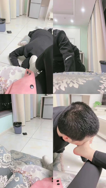 【萱萱子】舔脏鞋/闻白袜肉丝脚