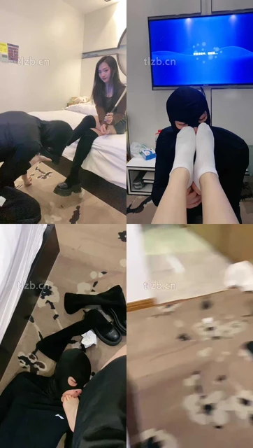 【七七】跪舔脏长靴/藤条鞭打/嘴洗白袜/吃烟灰