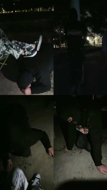 【咪兔】深夜户外捆绑虐