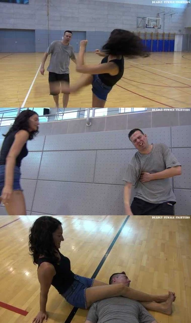 【欧美女王】deadlyfemfighter 长腿女王踢打虐屌丝