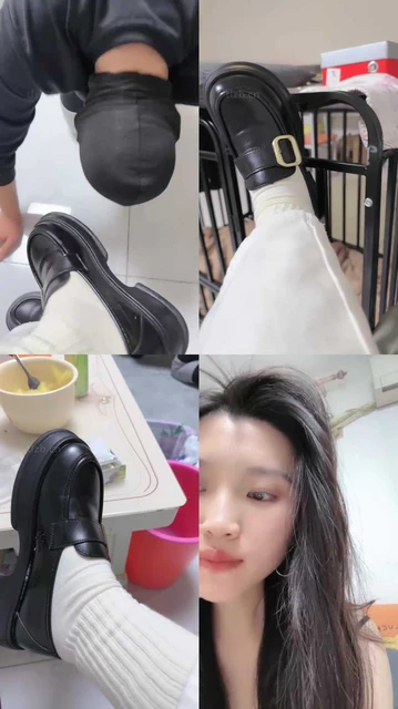 【蜜雪】双S-清理皮鞋白袜/高跟/磕头求虐