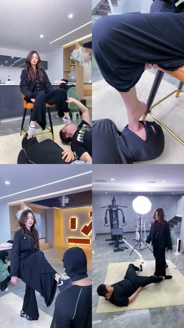 【麋鹿银儿】暴力虐双奴-深喉到吐/超狠踢虐裆/骑夹脖子绞杀