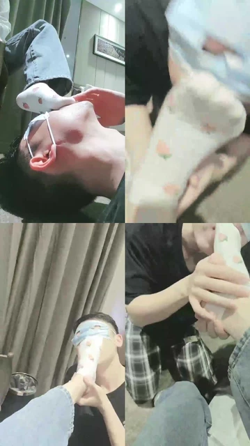 【妮蔻】疯狂闻舔原味棉袜【剪辑版】