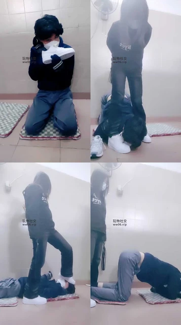 【奇了怪了】胯下羞辱-下跪闻小白鞋棉袜