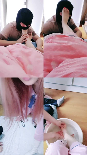 【Lisa宝宝】晨起洗脚舔裸足伺候/白长靴踢裆/虐乳耳光