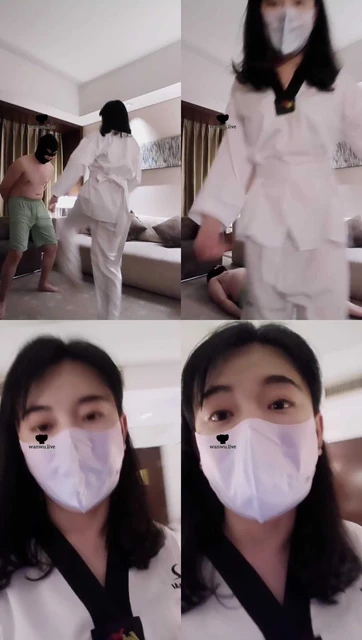 【米小唐】跆拳道女神S-连环踢裆踩踏