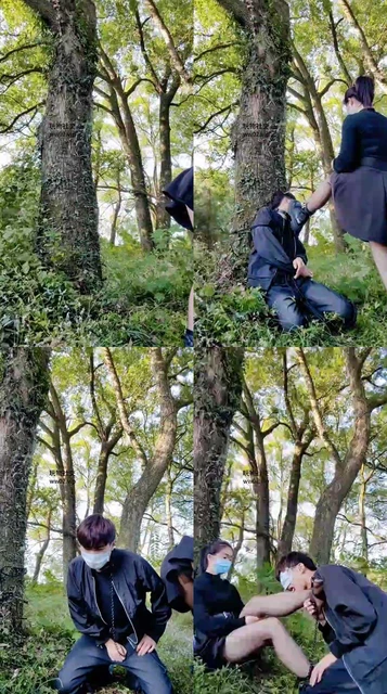 【红颜】户外捆绑奶狗重度虐打【双视角版】