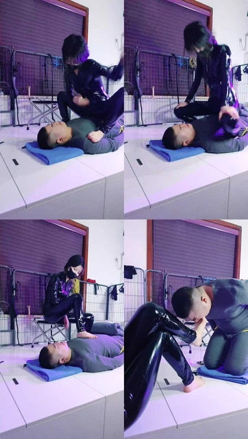 【诗琪】皮衣女神调-踩踏/抽耳光/磕头