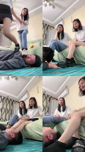 【艾莉】双S-原味白棉袜+黑棉袜气味羞辱/踩踏