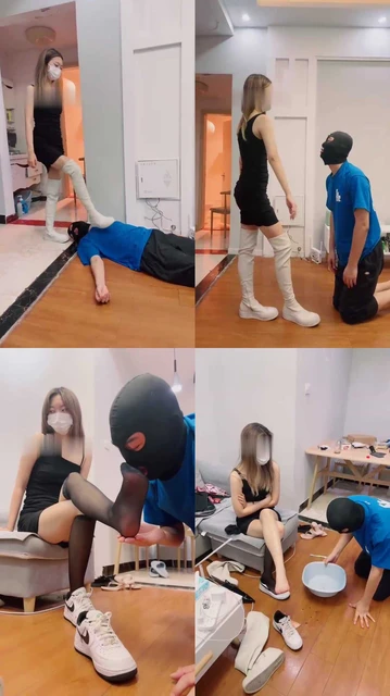 【jenn】长靴全体重踩踏/吃口水/舔脏鞋底