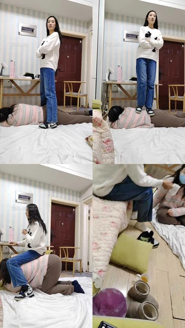 【樱樱】母畜-运动鞋全体重踩/骑马狗爬/闻臭袜/赏赐圣水