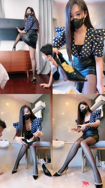 【若依】黑丝高跟S-胯下辱/高跟装食物喂食