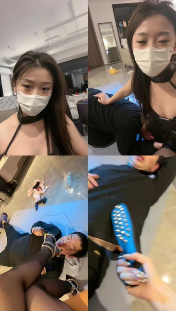 【汐言】铆钉高跟黑丝-御姐暴打抖M弟弟