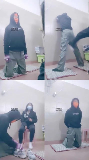 【奇了怪了】反绑白袜脚踢裆/骑马鞭打