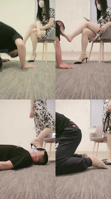 【陌初】肉丝恋足调-高跟踩踏-耳光抽