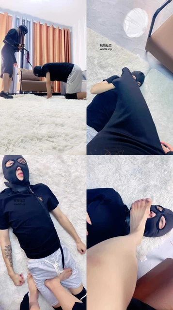 【沐沐大人】鞭打/狗链转胯遛狗/骑马/肉丝脚狂舔