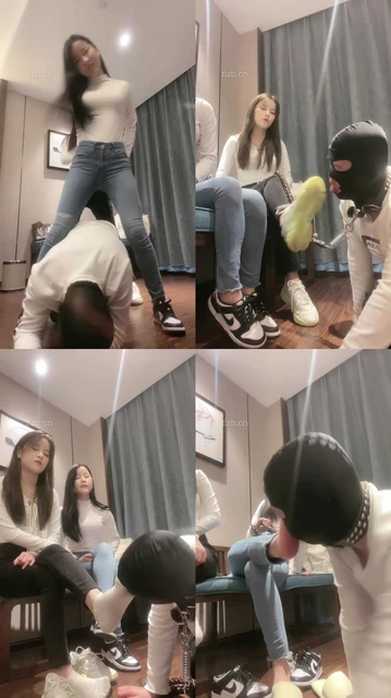 【漫漫】姐妹花S虐-转胯狗爬/跪舔臭脚/踩踏/狂吸臭白袜