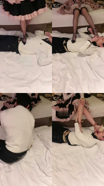 【神乐sama】洛丽塔高跟网袜全体重踩踏