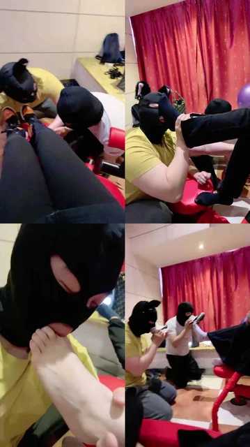 【绝美双主】双主VS双狗-运动鞋原味袜裸足狂舔