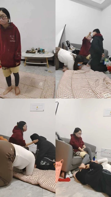 【樱樱】情侣主-让闺蜜下跪伺候-奴下奴/舔脚/耳光【五】