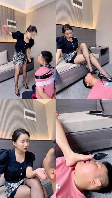 【潘妮女王】白领诱惑调-反绑抽耳光/喂浓痰/踩狗舌