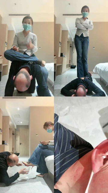 【晓雅s】黑丝裸色高跟鞋TJ