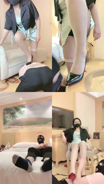 【小劳拉】高跟白丝踩虐/碾压狗舌/腿绞